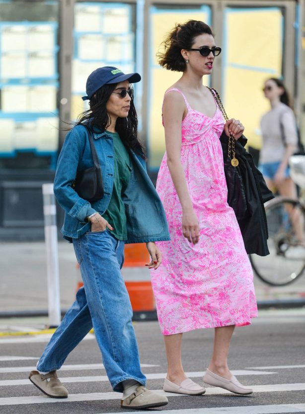 Zoe Kravitz - With Margaret Qualley out in New York