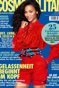 Zoe Saldana - Cosmopolitan magazine (Germany - May 2020)