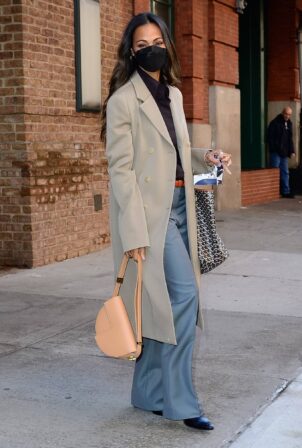 Zoe Saldana - Pictured out in New York
