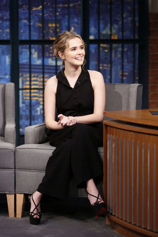 Zoey Deutch on 'Late Night with Seth Meyers' in New York City