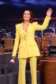 Zoey Deutch - on The Tonight Show Starring Jimmy Fallon in NYC