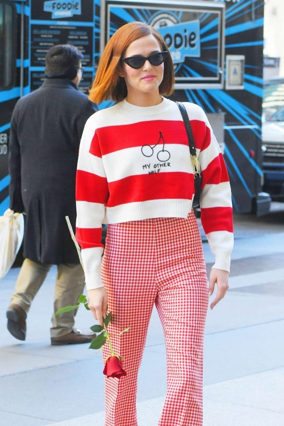 Zoey Deutch - Steps out in for Valentine's day in New York