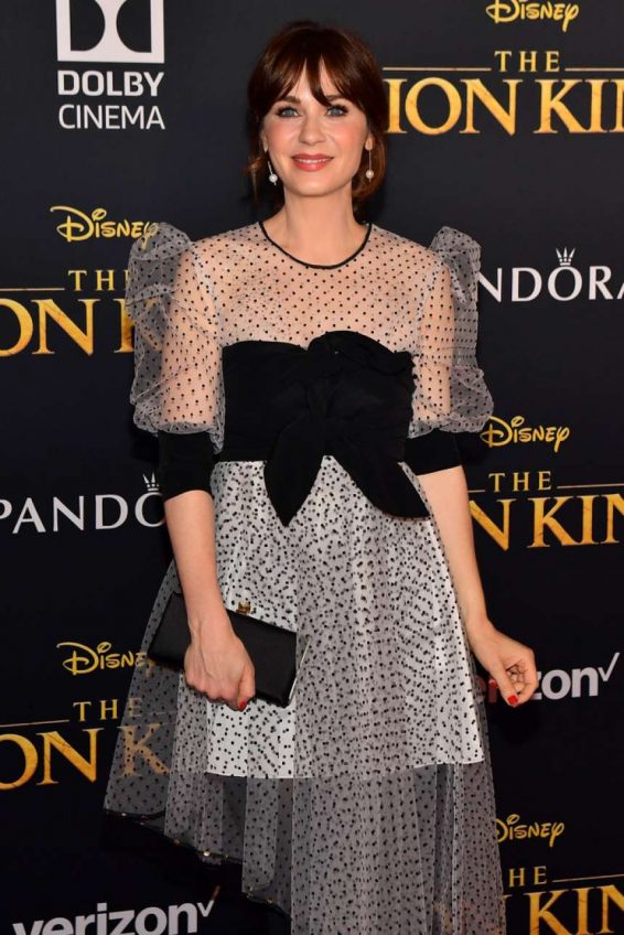 Zooey Deschanel - 'The Lion King' Premiere in Hollywood
